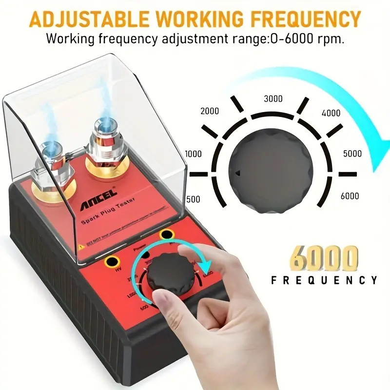 ANCEL Spark Plug Tester Dual Hole Diagnostic Tool Car Gasoline Ignition Analyze