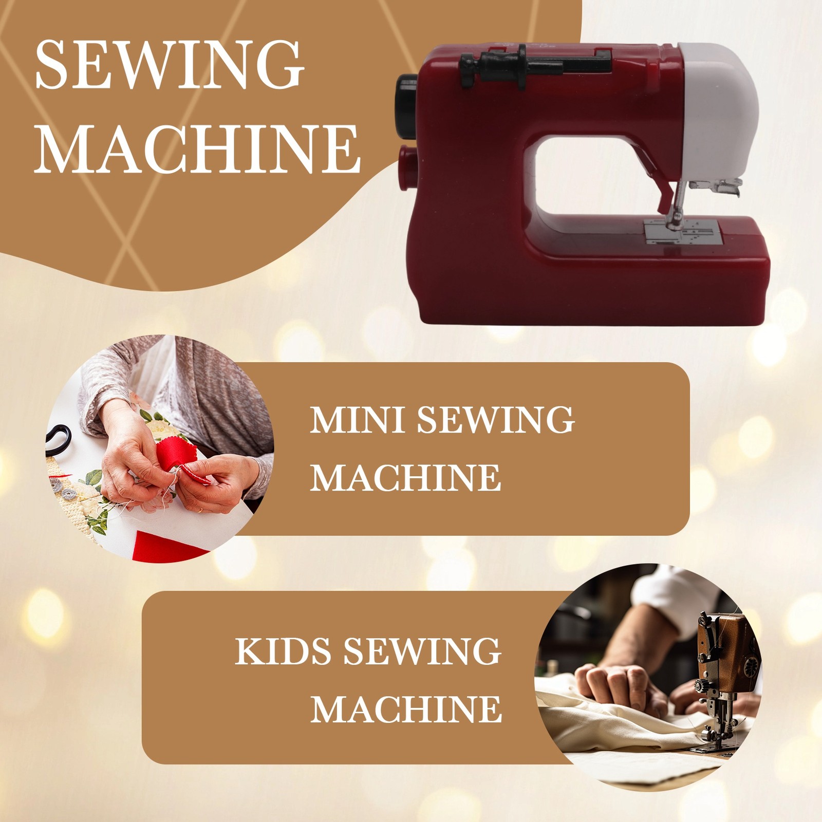 Portable Sewing Machine Sewing Machine Simulation Sewing Machine Ornament9209