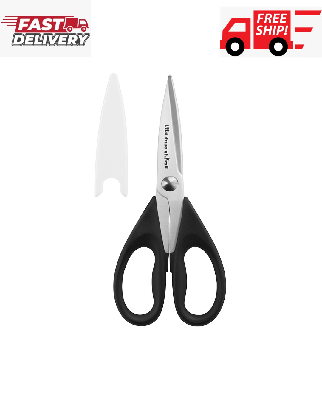 KitchenAid All Purpose Kitchen Shears with Protective Sheath Durable Stainles-US