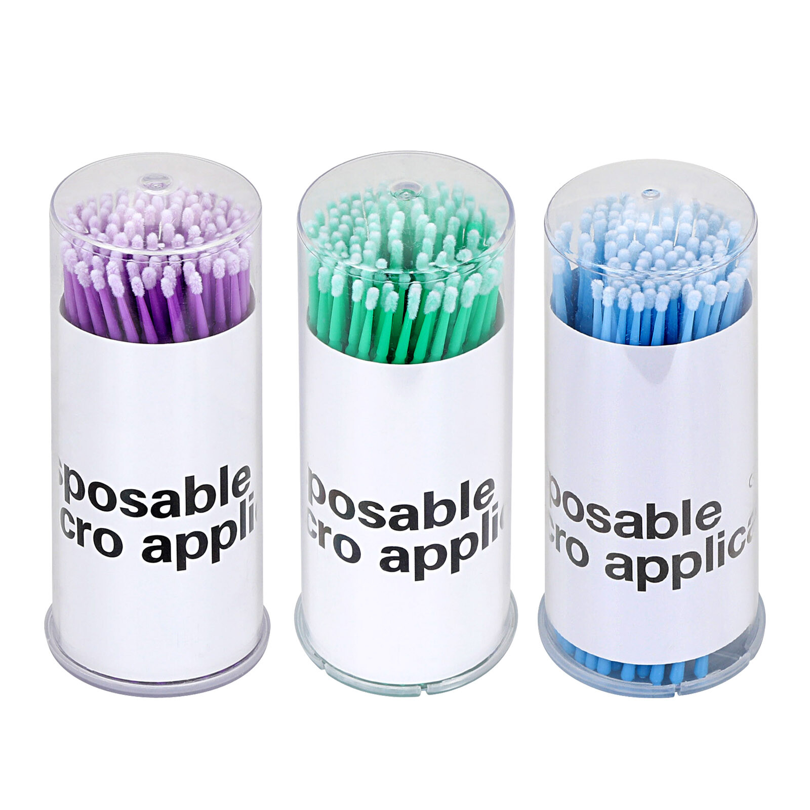 Dental Micro Brush Disposable Swab Tooth Applicators Small / Medium / Large