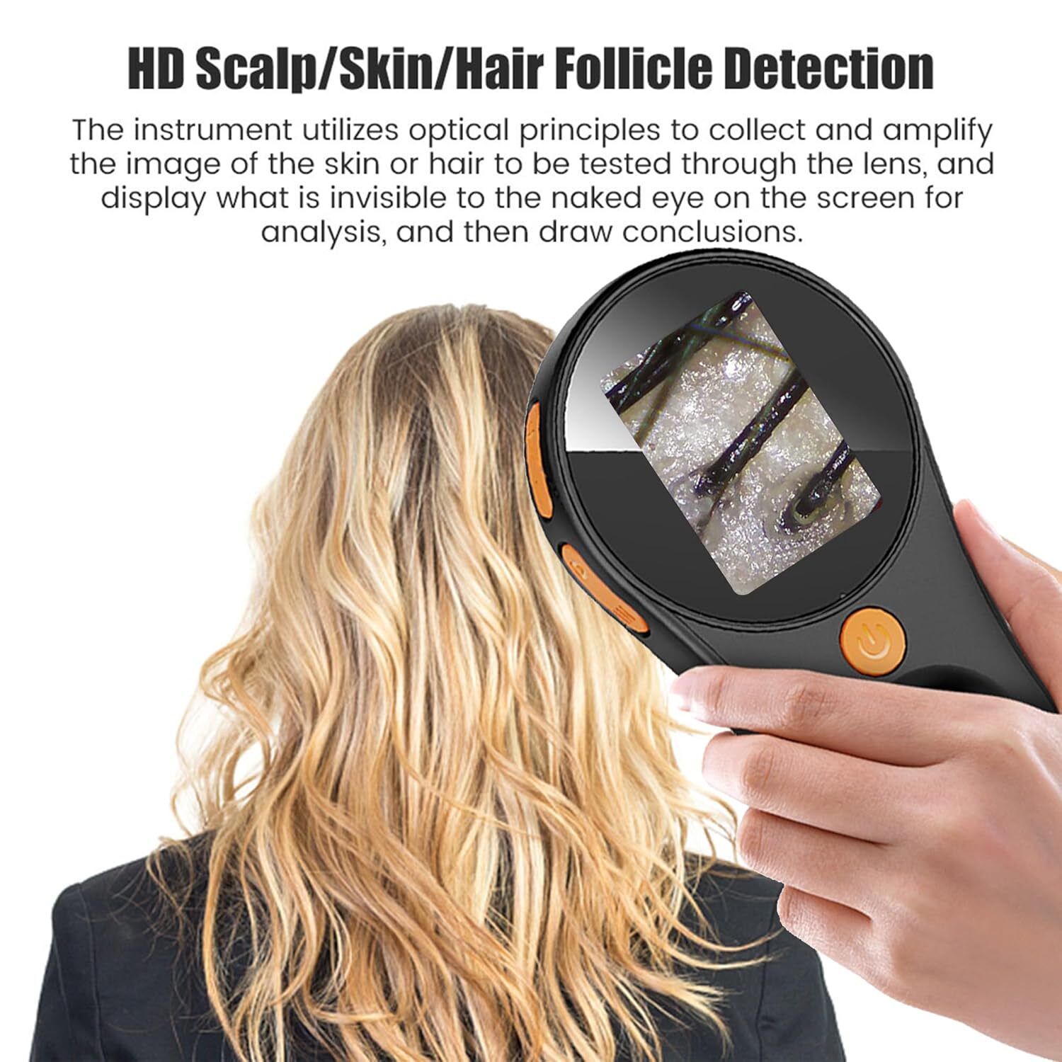 With 1080P IPS Screen Skin Analyzer Machine Wireless Portable Digital Microscope