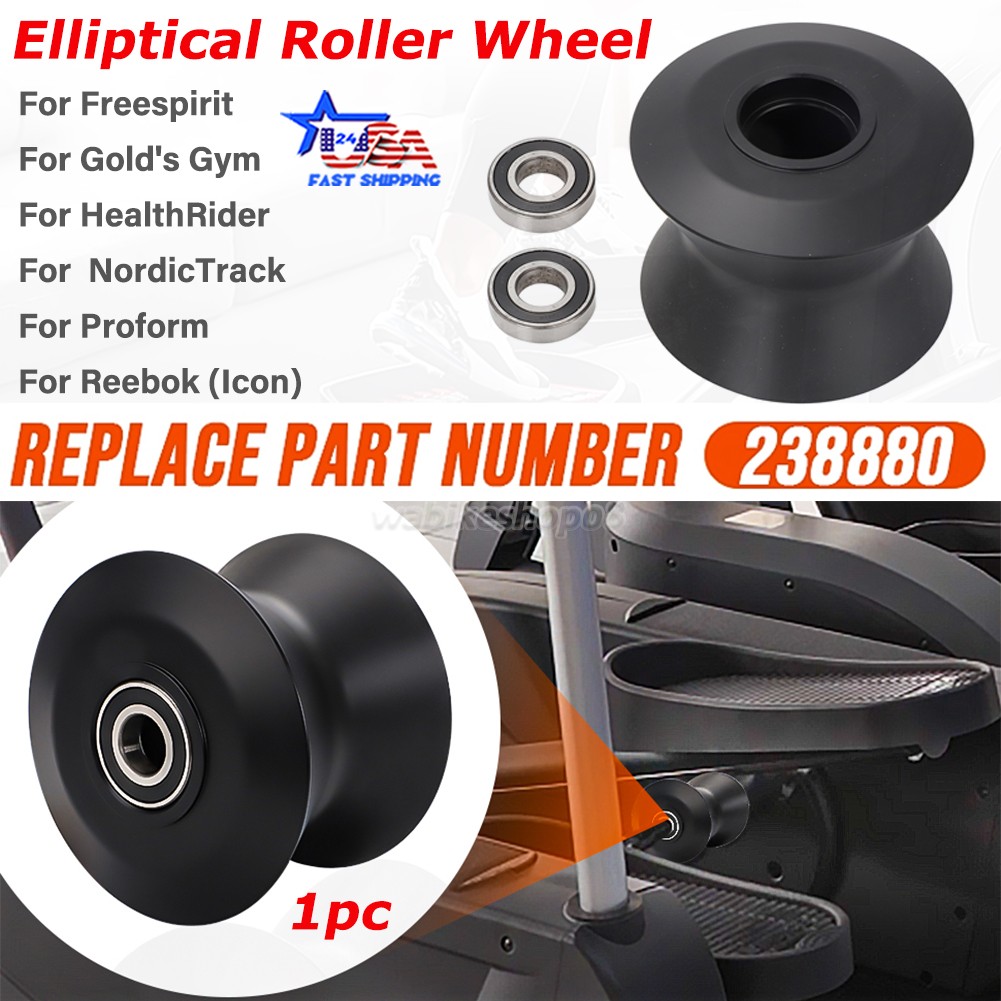 #238880 Elliptical Roller Wheel for Nordictrack Proform Healthrider GoldsGym POM