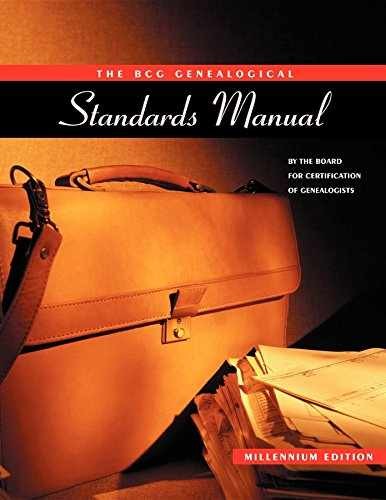 The BCG Genealogical Standards Manual - Paperback - Very Good