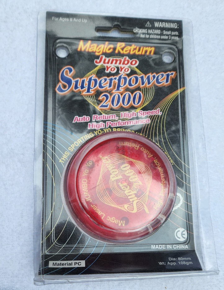 Magic Return Jumbo Yo-Yo Millennium 2000 Red Superpower