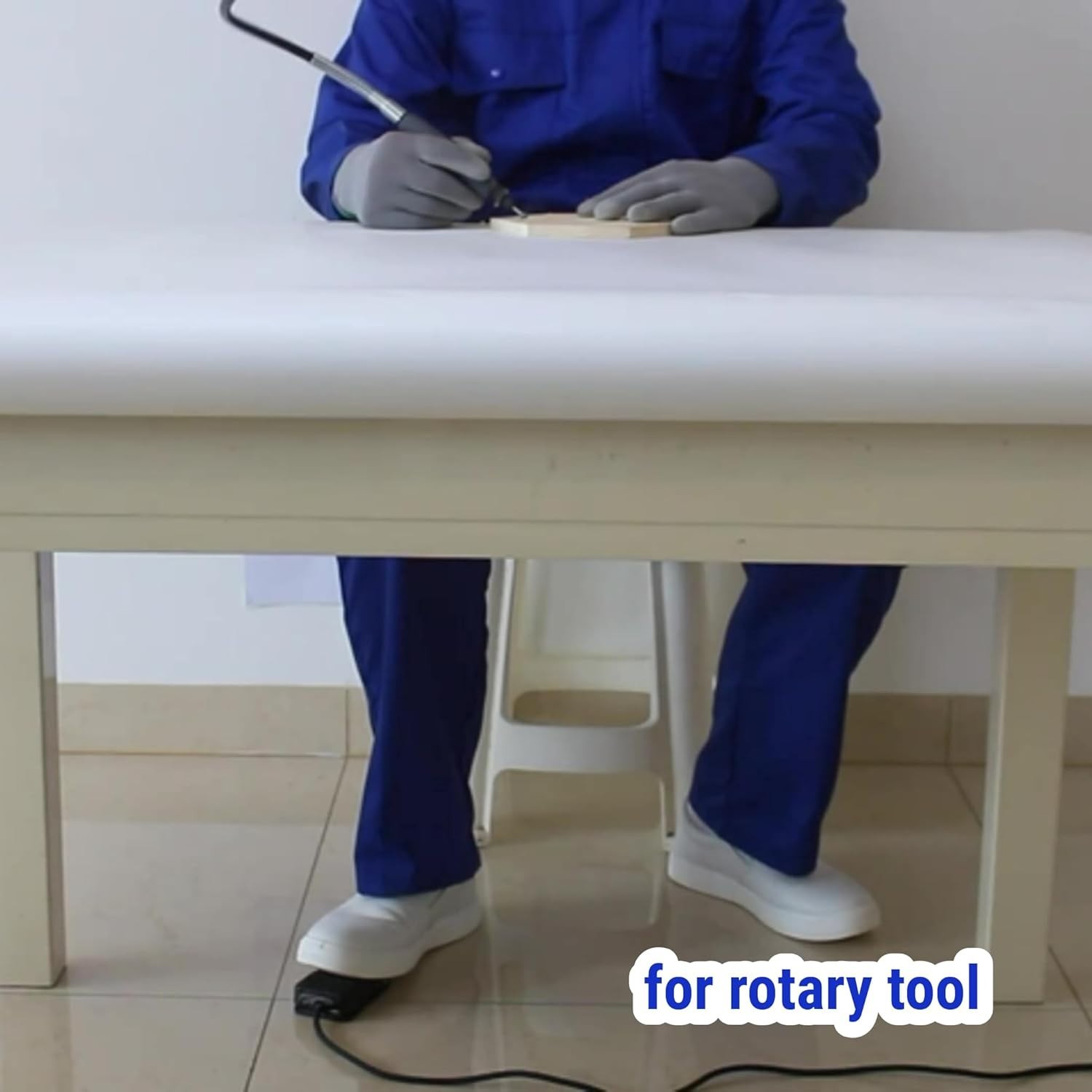 10ft -Listed Momentary Foot Switch - Hands-Free Control for Power Tools