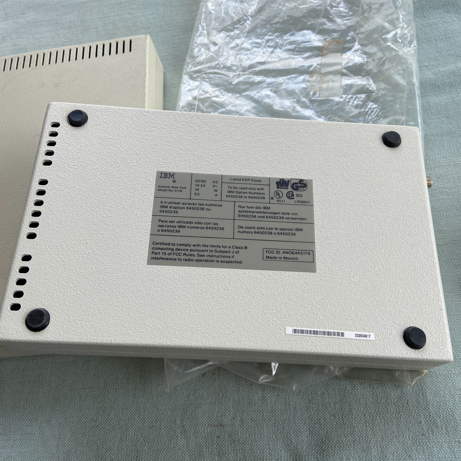 IBM PC Network Translator Unit Lot 2 Model 5178 Coax Base Expander Cable Vintage