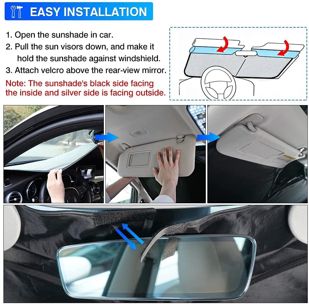 For 2015-2023 Mini Cooper S Hardtop Windshield Sun Shade UV Block Window Cover