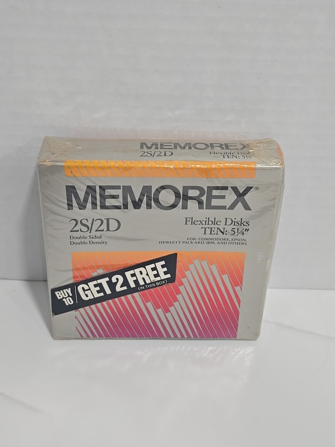 Memorex 5 1/4" Flexible Disks 1S/2D Double Sided Pack Of 10 FACTORY SEALED NEW