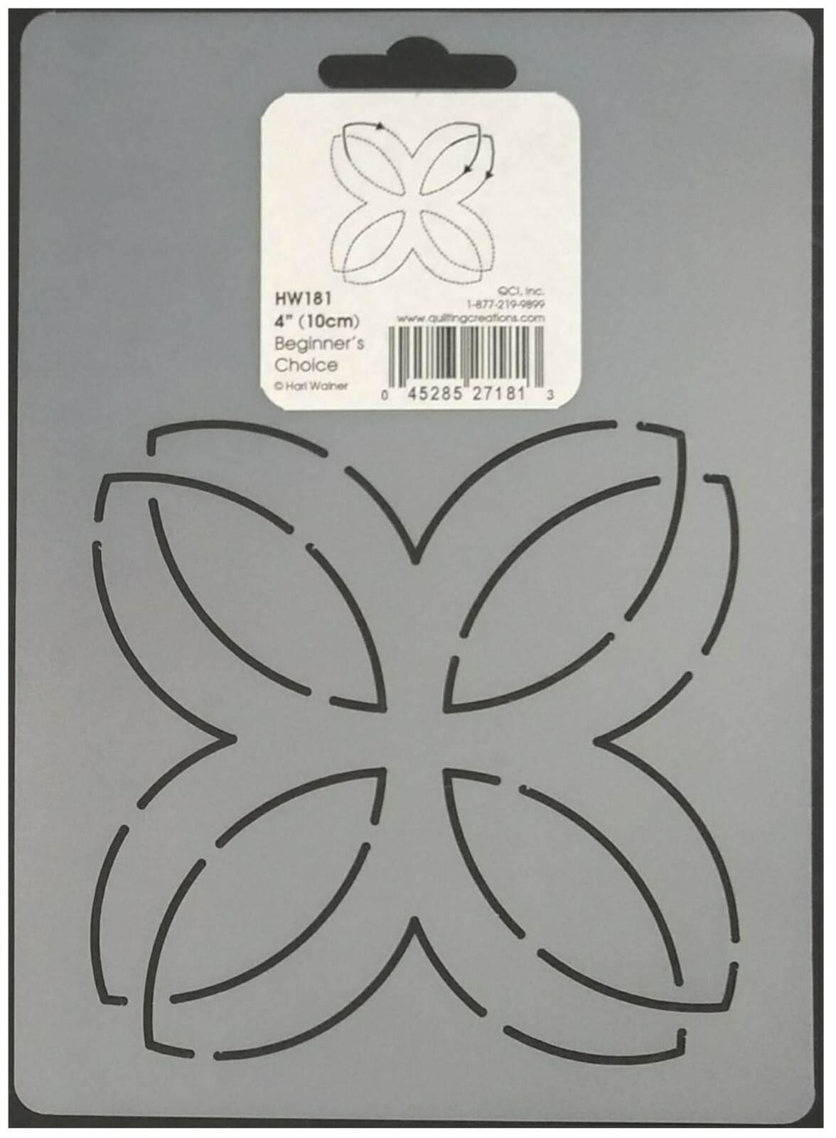 Quilting Stencil Butterfly Beginner Block Quilt 4" Hand Machine Longarm Template