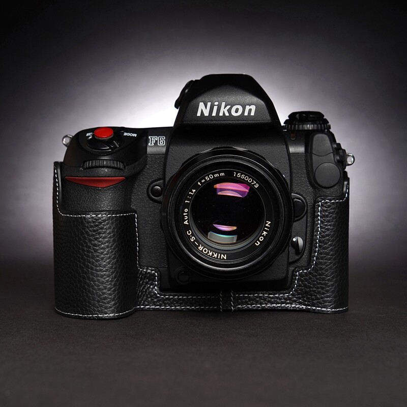 Handmade Genuine Leather Half Camera Case Cover For Nikon F6