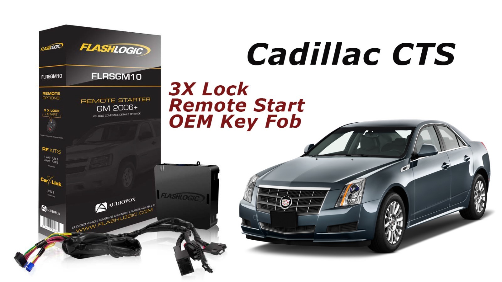 Flashlogic Remote Start for 2010 Cadillac CTS Sedan w/Plug & Play Harness