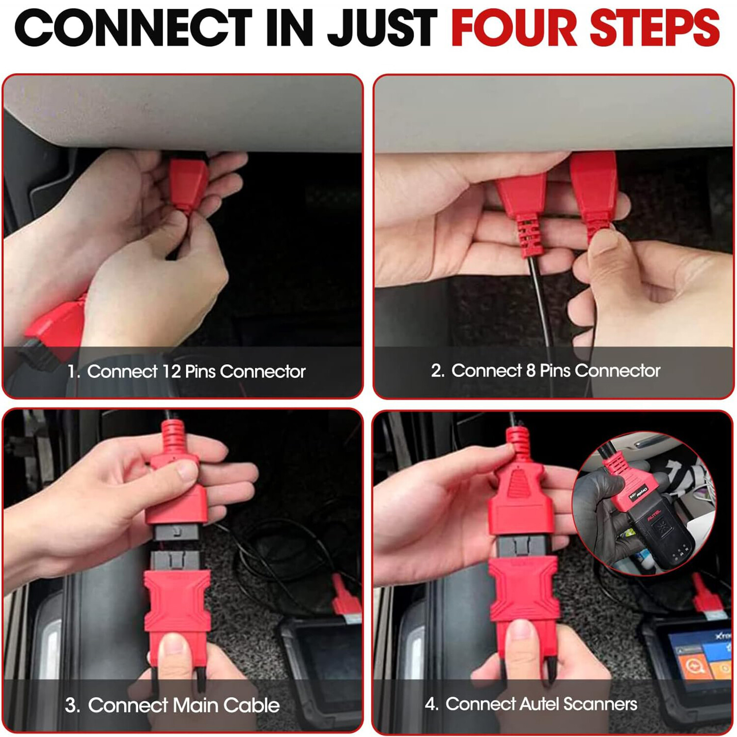 12+8 OBD Cable Adaptor Diagnostic Cable Connector for Chrysler for Dodge