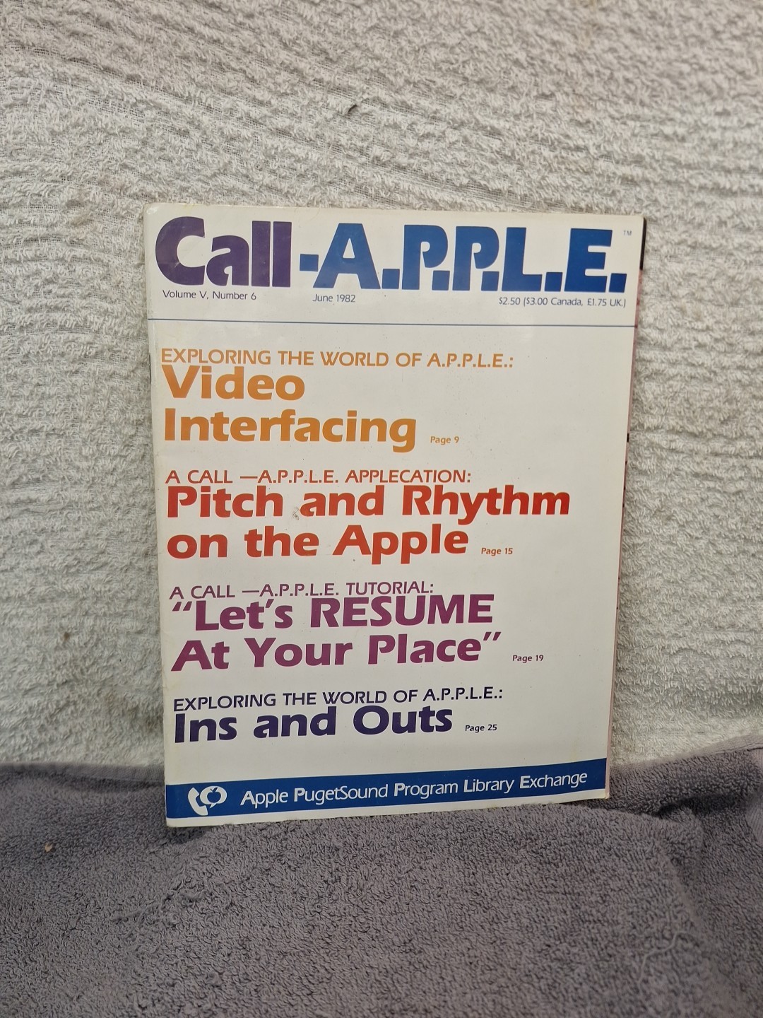 Vintage Call A.P.P.L.E. Magazine June 1982 Vol V Number 6 Apple PugetSound