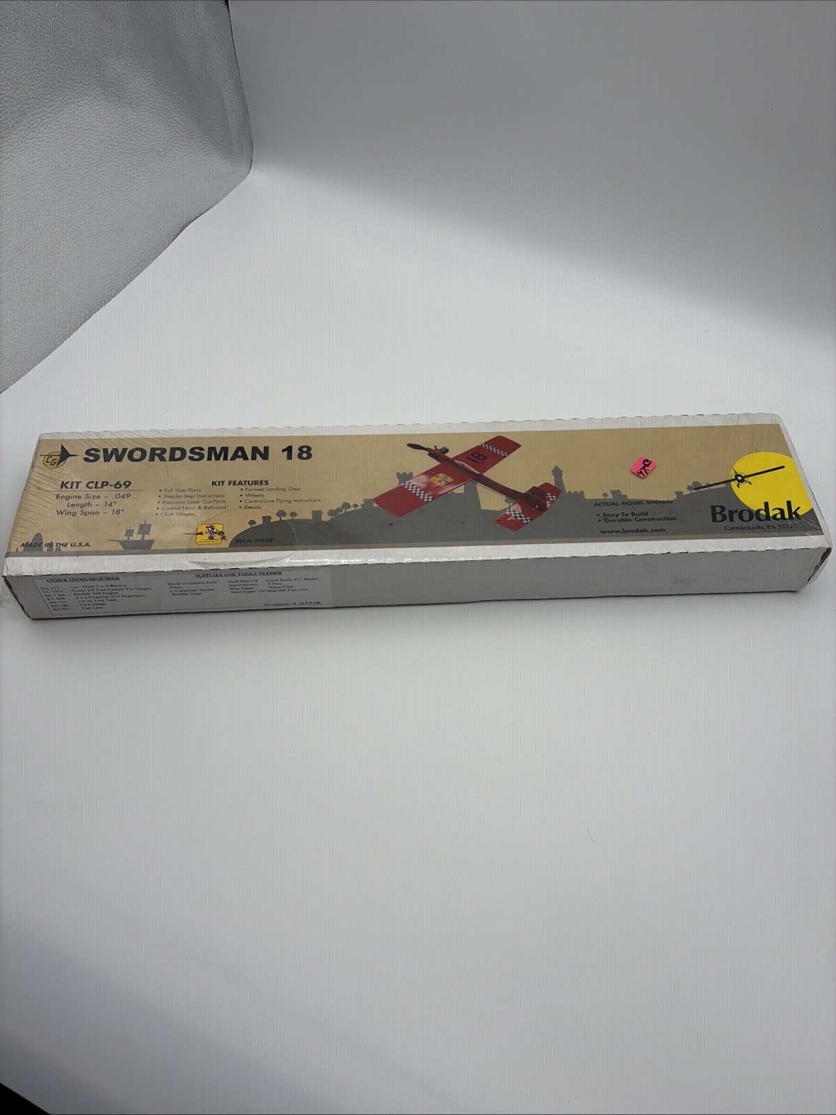 Brodak Swordsman 18 Model Airplane Kit CLP-18