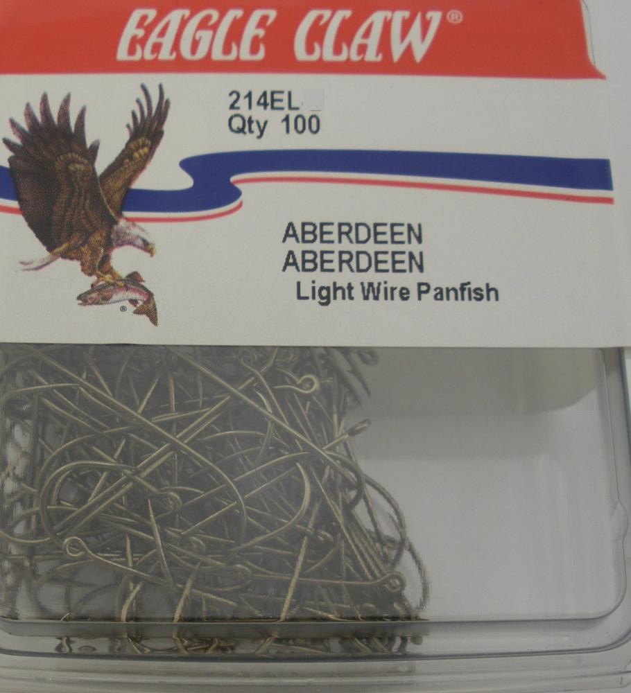Eagle Claw 214EL #2 100Ct Bronze Wire Aberdeen Hooks
