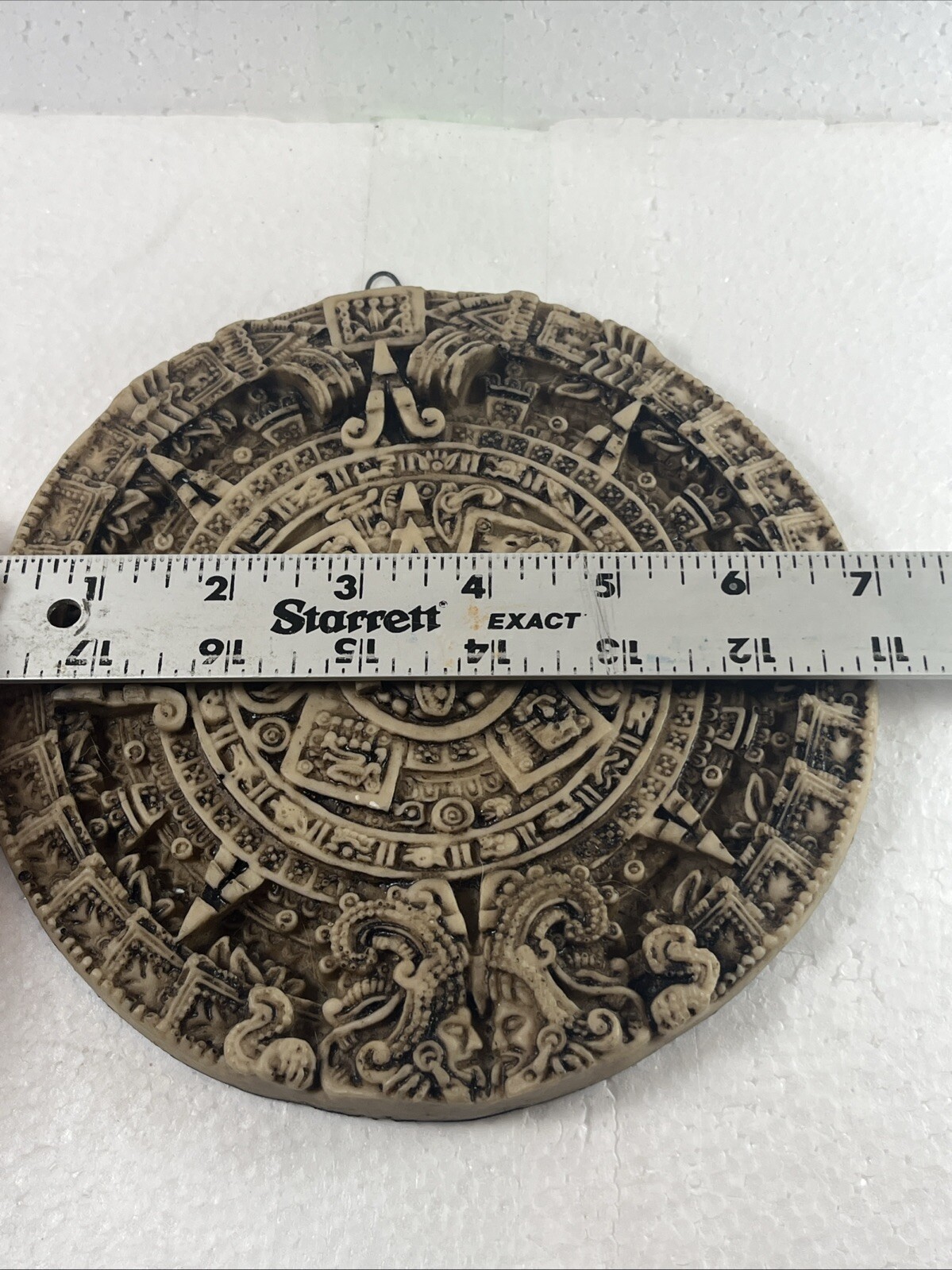 Vintage Mayan Calendar Raised Wall Plaque Chariots Of The Gods Ancient Aliens 7”