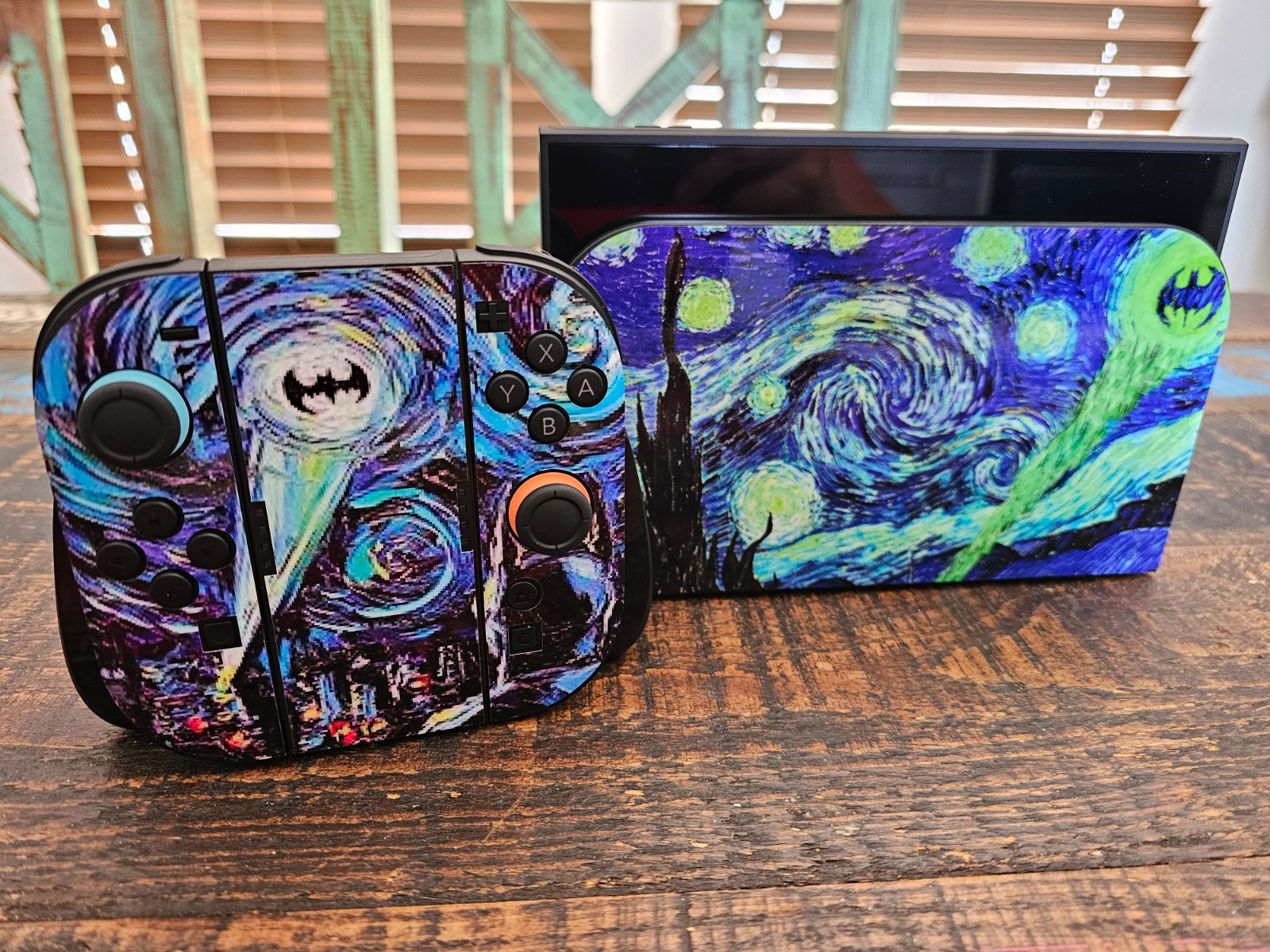 Skin Vinyl Decal "Gotham Starry Sky" For Nintendo Switch 1 Switch 2 Game Console