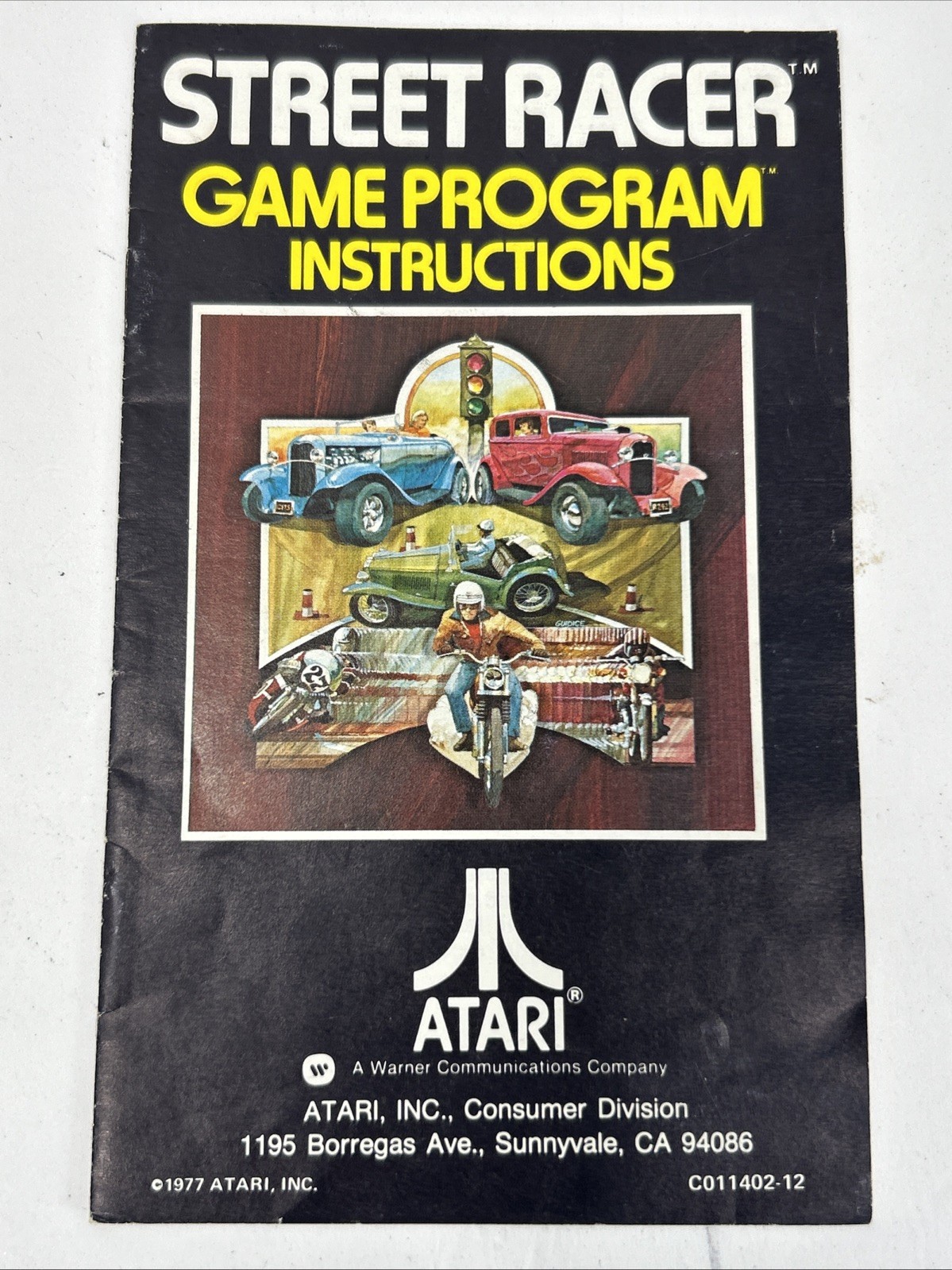 STREET RACER Instruction Book Manual Only For The ATARI 2600