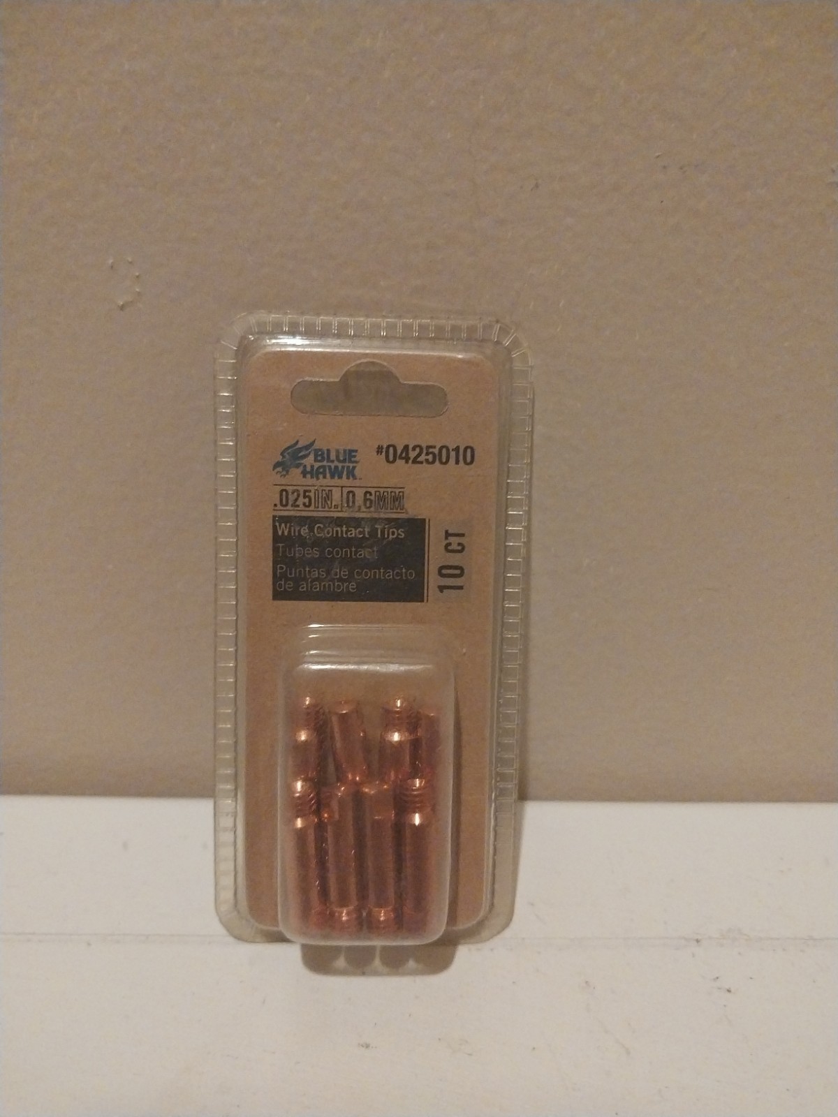 Blue Hawk .025" Wire Contact Tips 10 Count #0425010 Brand New