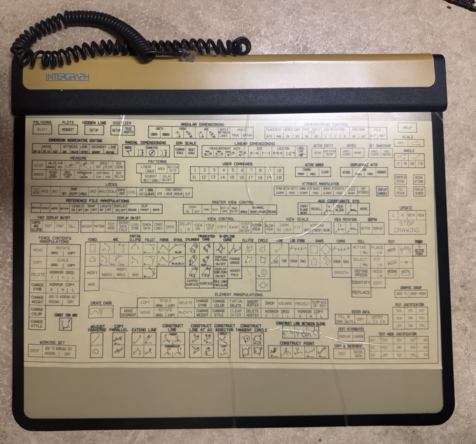 Intergraph Digitizer Tablet, Unknown Model, Works