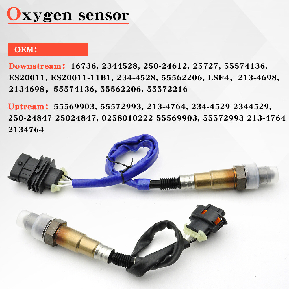 FOR 2011-2015 CHEVROLET CRUZE 1.4L 2PCS OXYGEN O2 SENSOR UPSTREAM & DOWNSTREAM