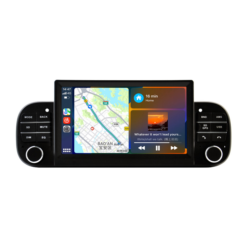 For Fiat PANDA 2013-2020 Car Stereo Radio 6.5" Android 14 Carplay GPS WiFi 32G