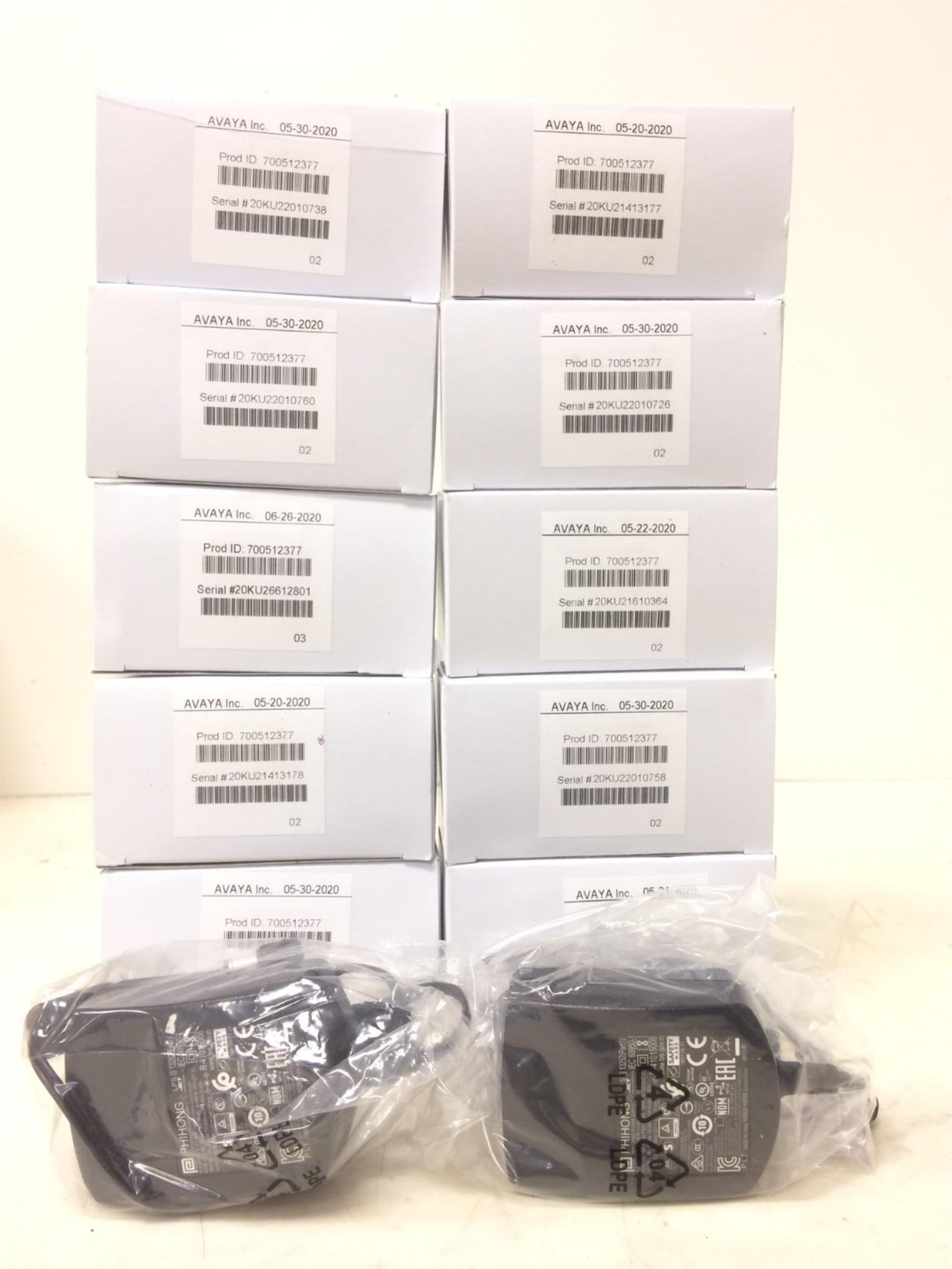 9x Brand New Avaya J100 1600 Series 5V Power Supply (700512377) Free Shipping