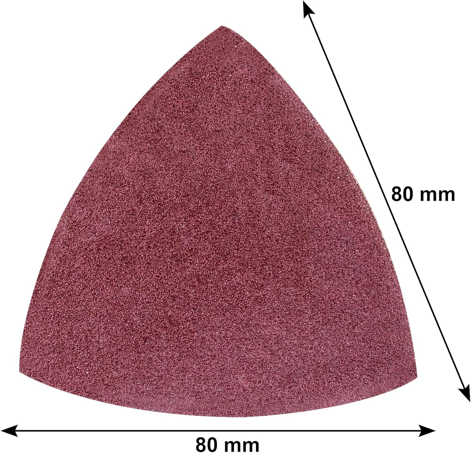 AUSTOR 100 Pieces Triangle Sanding Pads Triangular 3- 1/8 Inch, Assorted