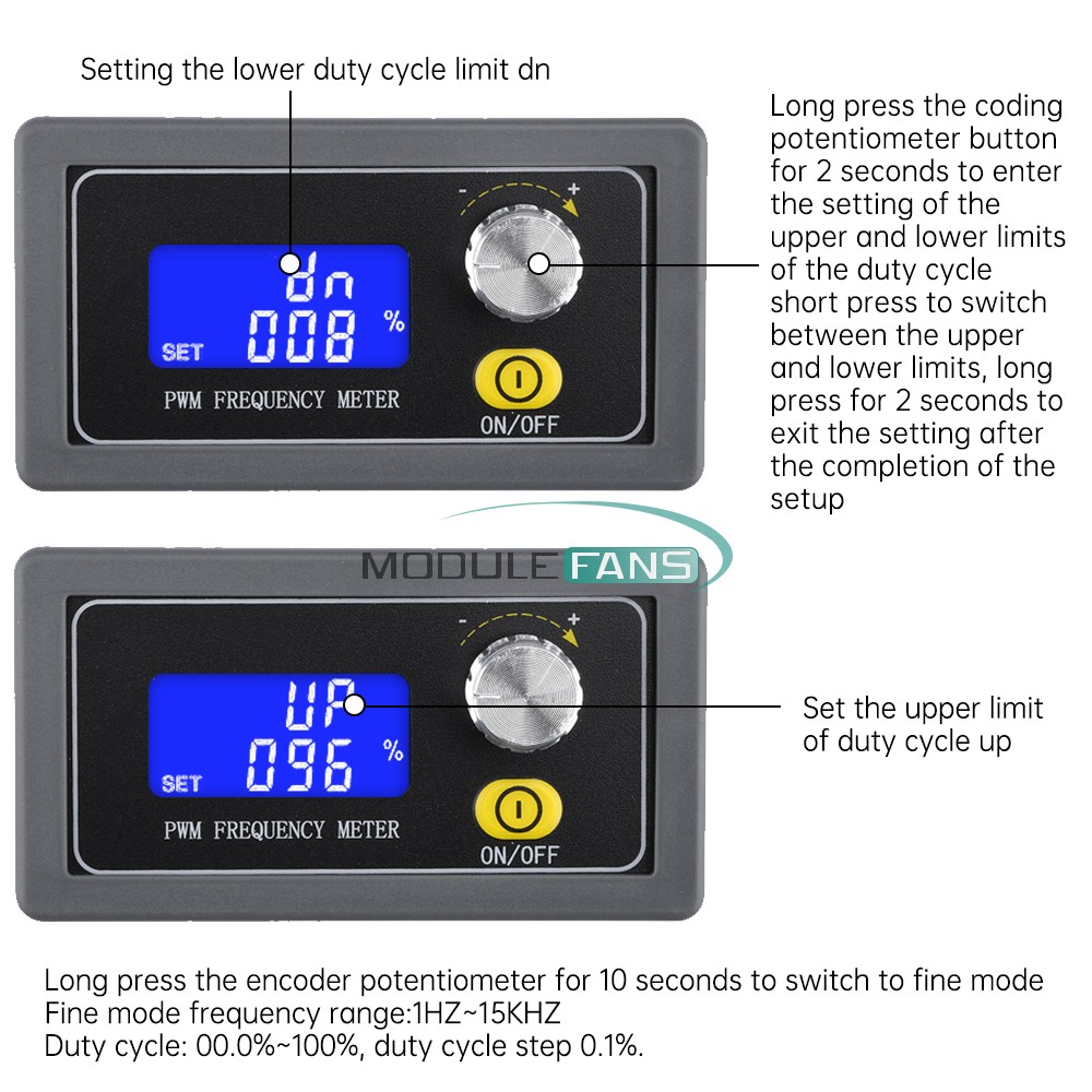 Signal Generator Module PWM Pulse Adjustable Frequency Duty Cycle Square Wave