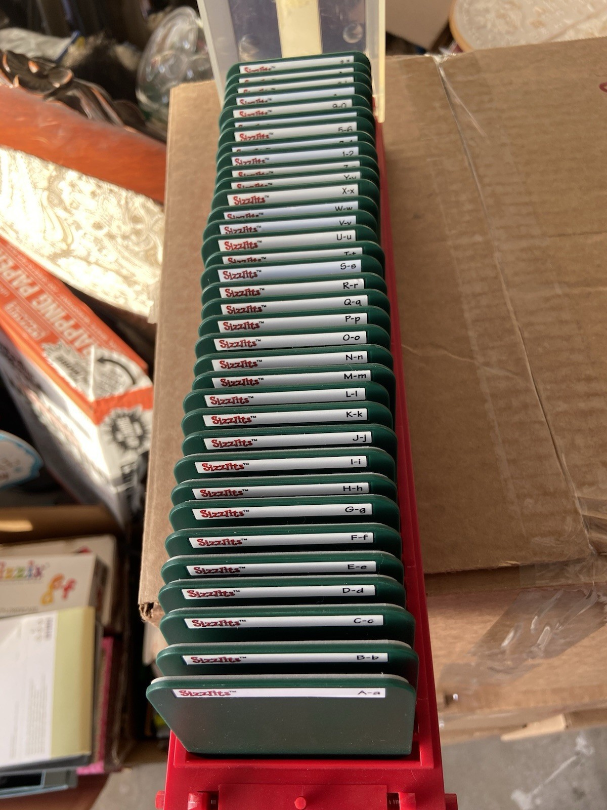 Sizzix Slim Jim Alphabet Dies Complete Set In Case