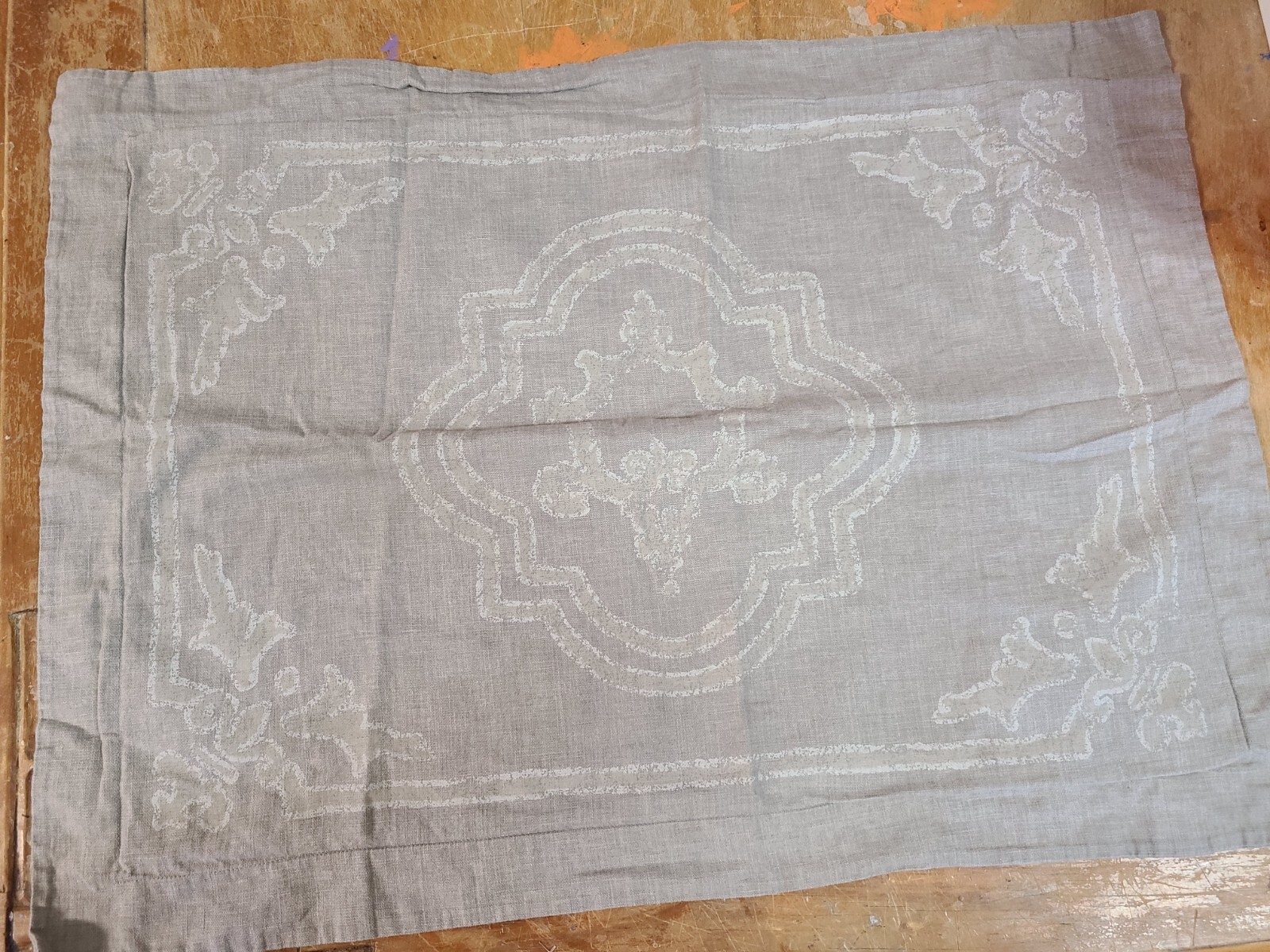 Restoration Hardware "Italian Baroque Gray" Standard Sham