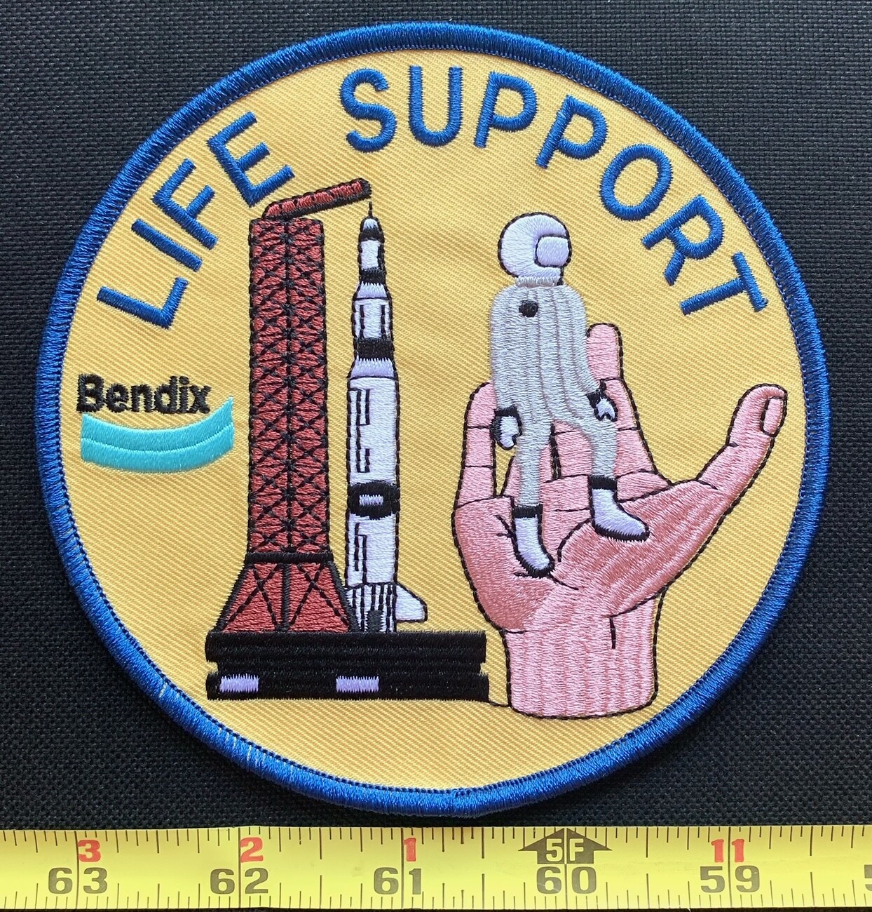 NASA Life Support Test Flight Bendix Iron On Collectors Jacket Patch Patch