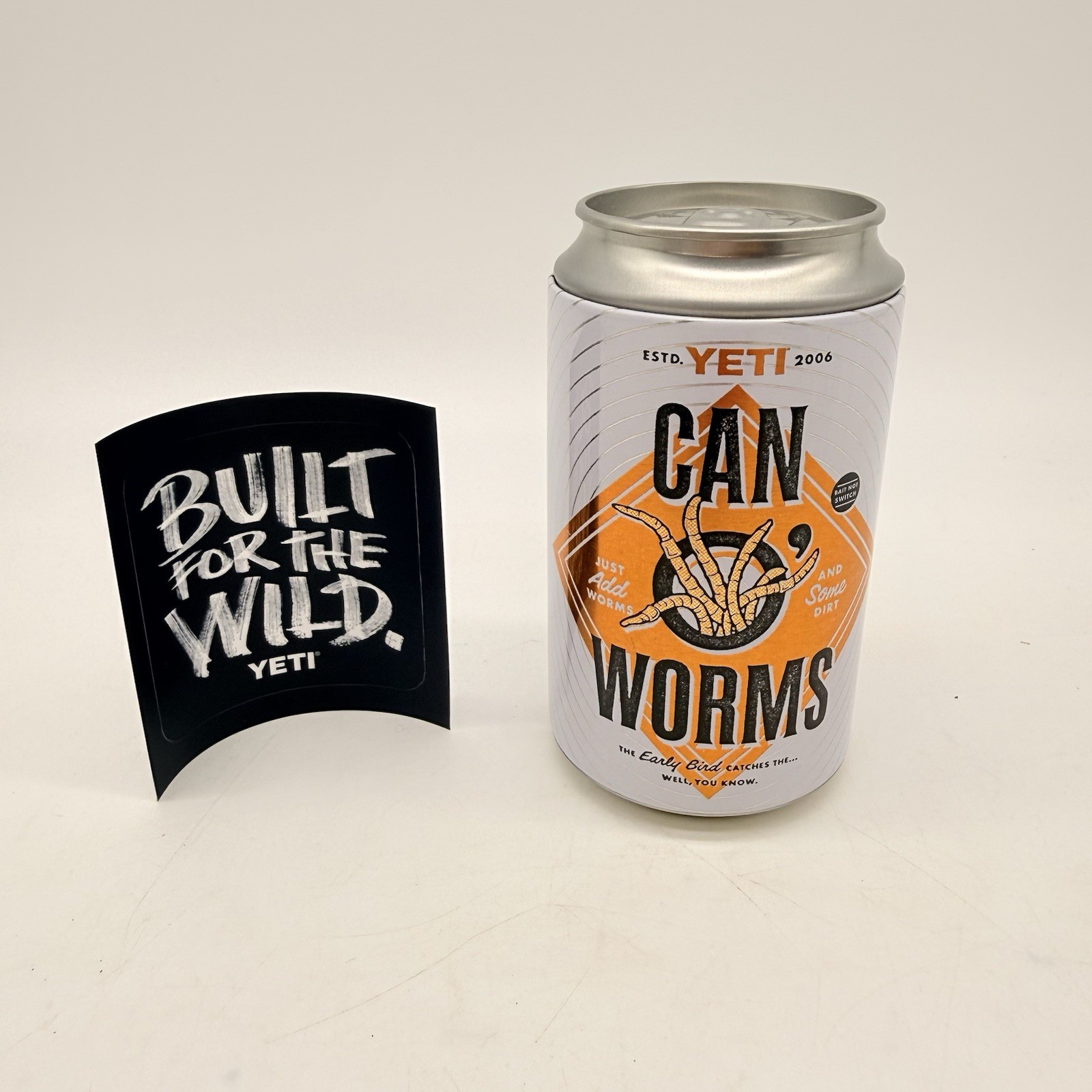 NEW Yeti Can O' Worms Limited Edition 12 oz Stash Can Safe And Sticker