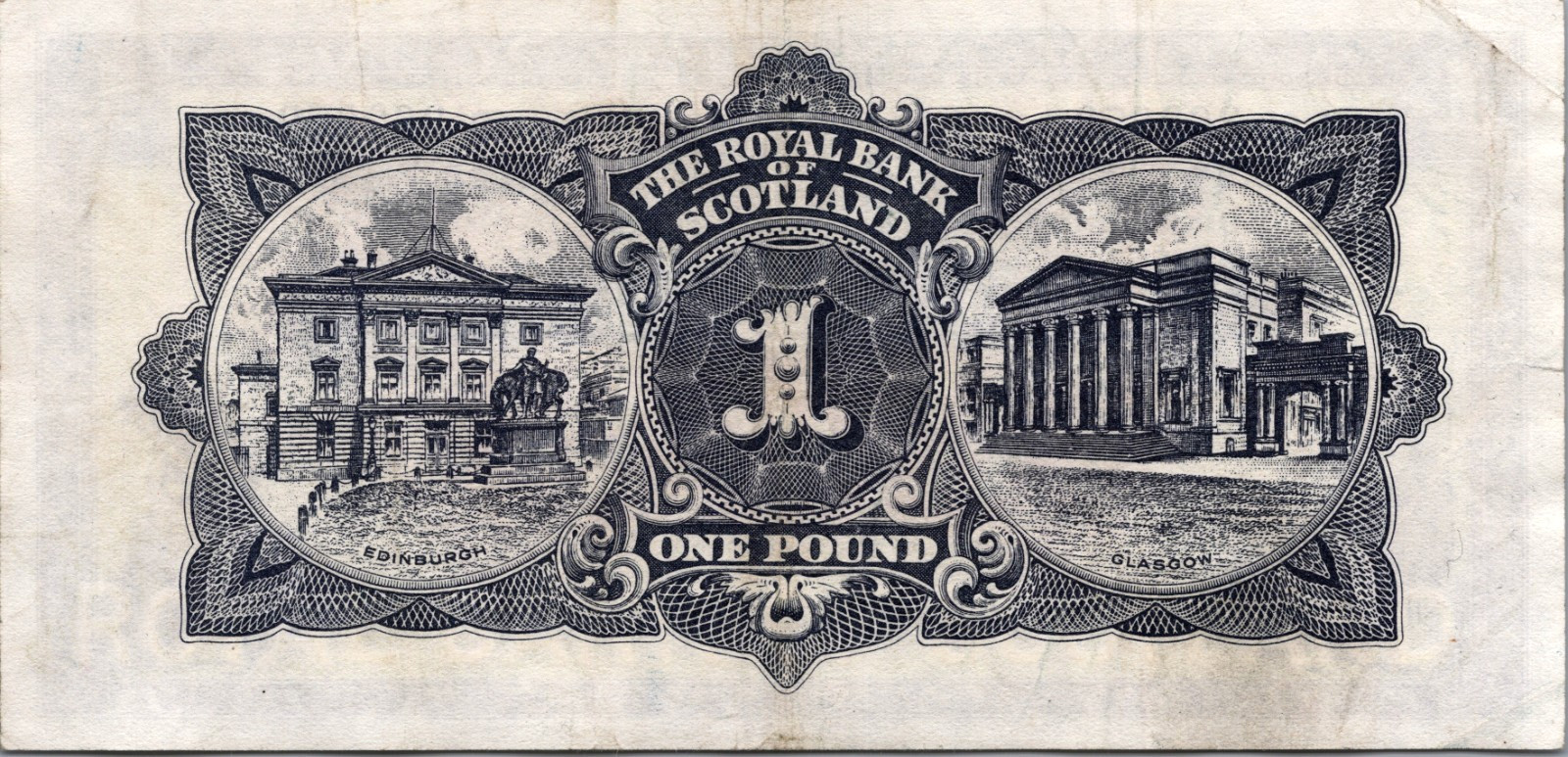 Scotland 1 Pound 1965 Pick# 325b XF-AU