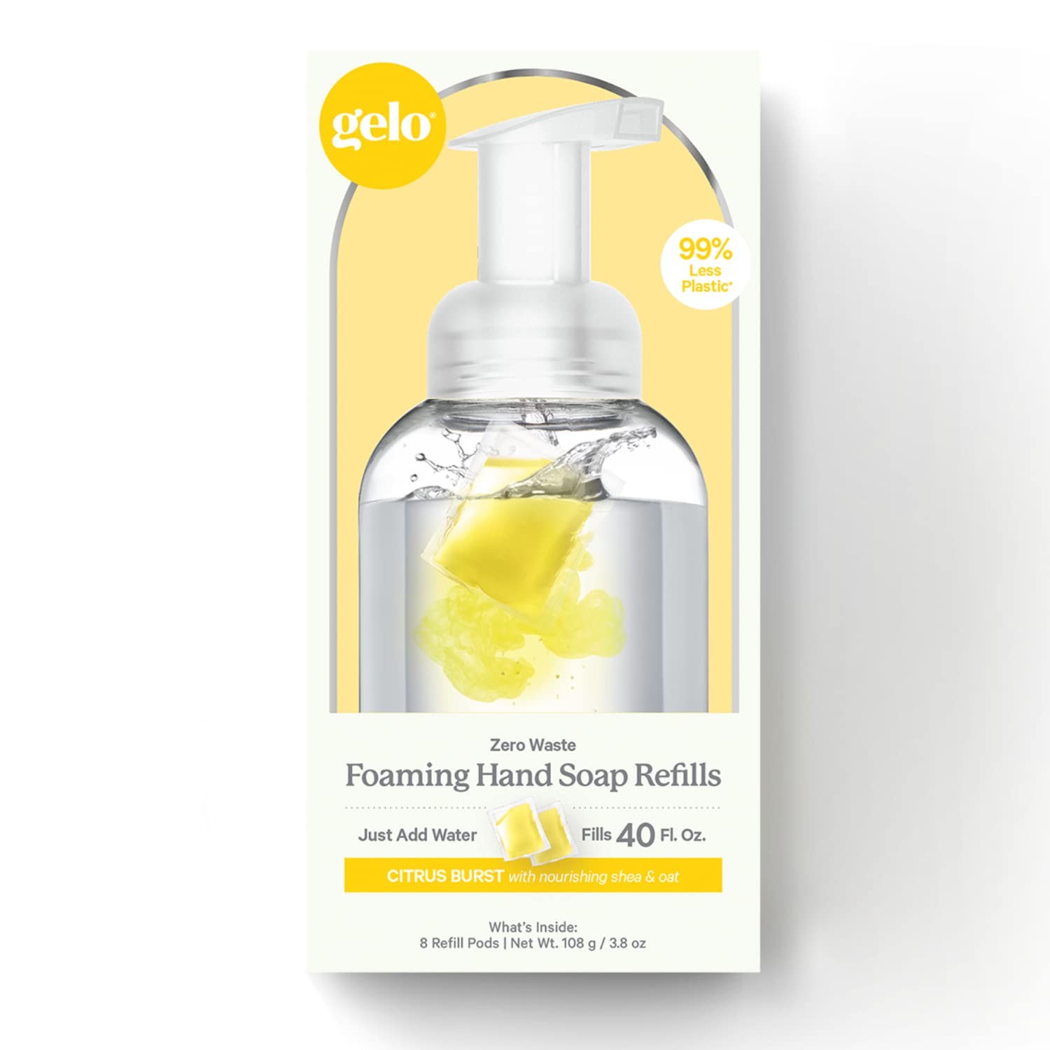 Gelo - Foaming Hand Soap Refill Pods | Eco-Friendly | 40oz (Lemon,...