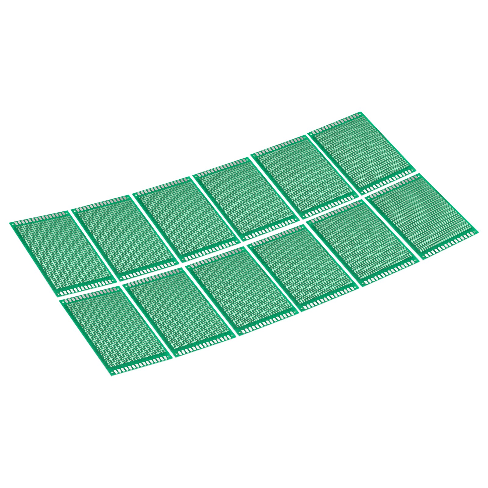 4" x 2.8" PCB Board Circuit 12 Pcs Single Sided Solder Boards Green