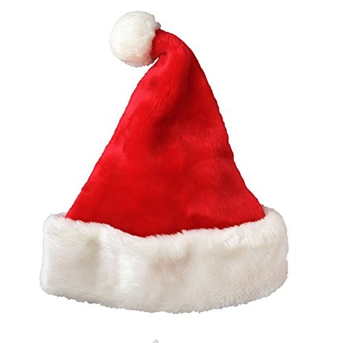 2Pack Red Christmas Hats, Adults Velvet Comfort Extra Thicken Santa Xmas Hats...