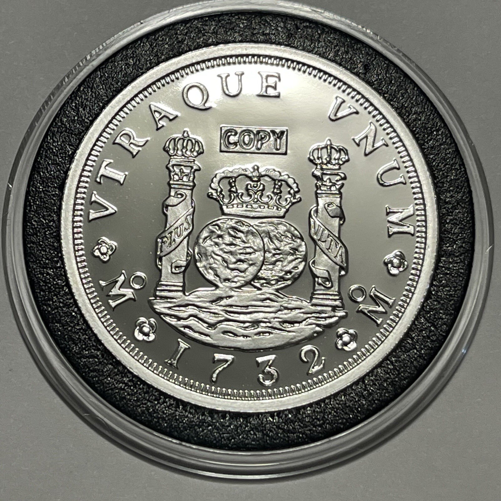 1732 VTRAQUE VNUM Philip Hispan Proof Coin 1 Troy Oz .999 Fine Rare Round Medal