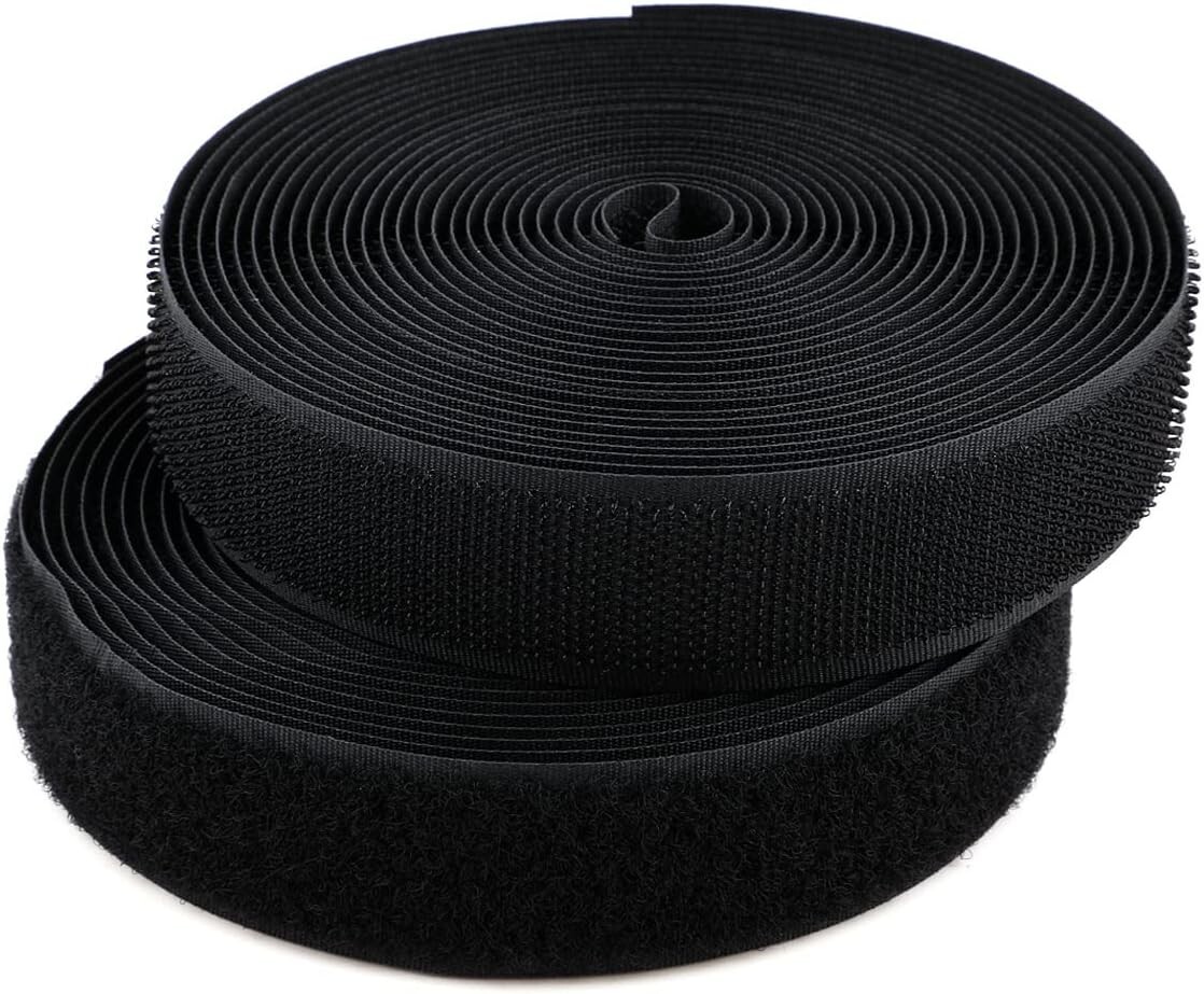 Sew On Hook and Loop Strips 5/8 Inch Wide Non-Adhesive Back Hook and Loop Tape