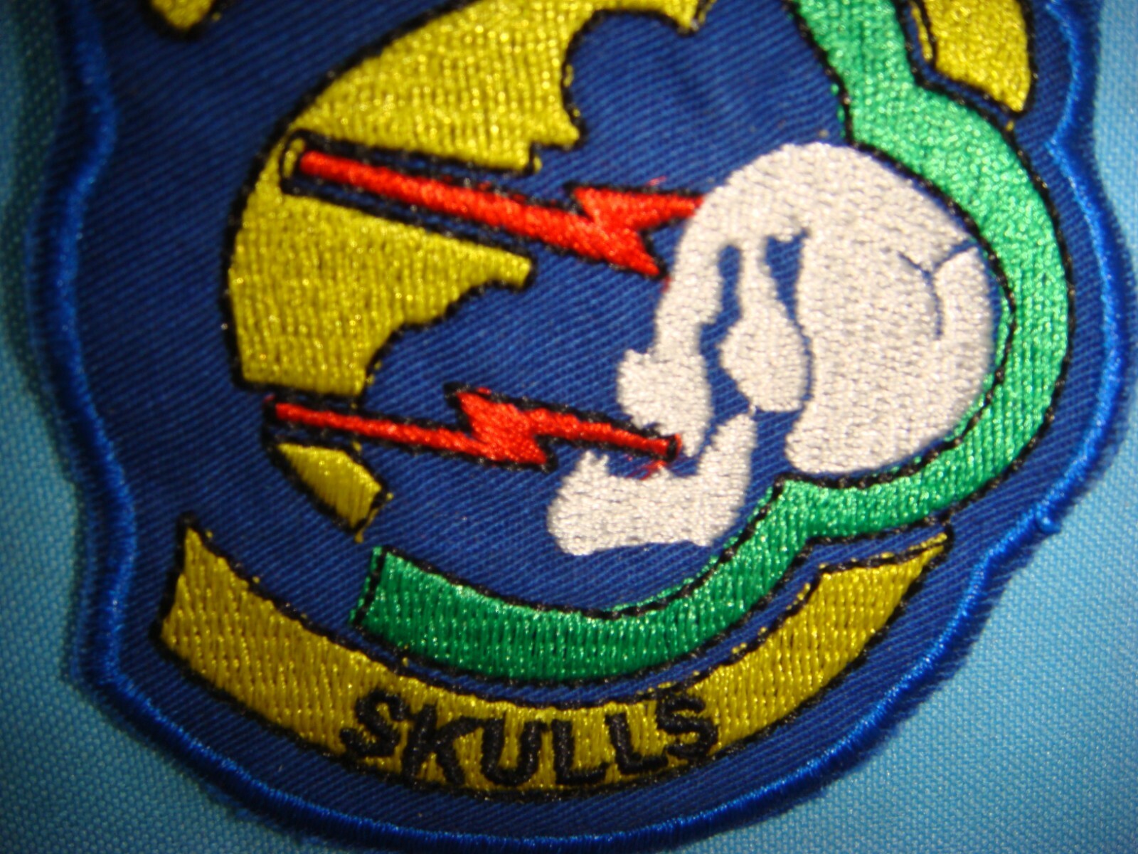 VIETNAM WAR PATCH, US 92nd FIGHTER SQUADRON SKULLS