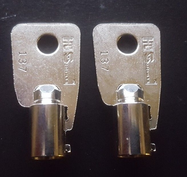 L001-L2100 2 Keys Chicago Lock ACE Tubular Barrel Cut To Your Code: L001-L2100