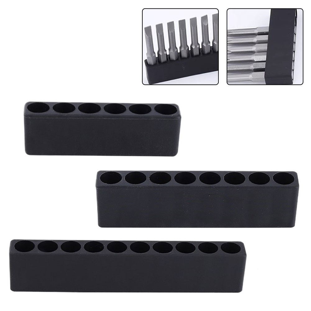 Sturdy Tool Organizer for Hex Shank Screwdriver Bits with 3 Storage Boxes