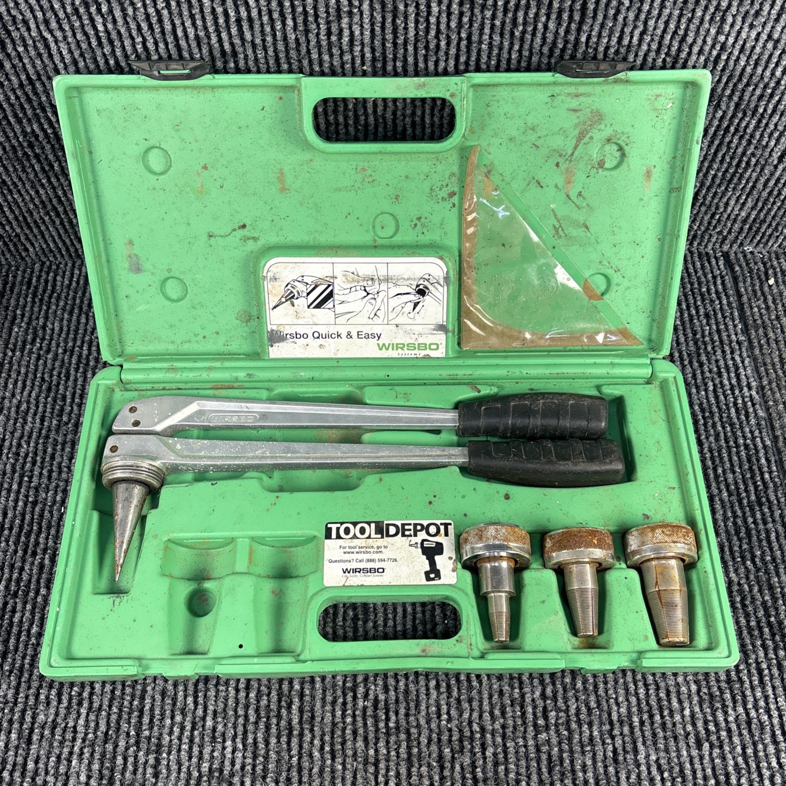 WIRSBO ProPREX PEX UPONER HAND EXPANDER TOOL KIT SET 3 DIES  1/2" 3/4" 1"