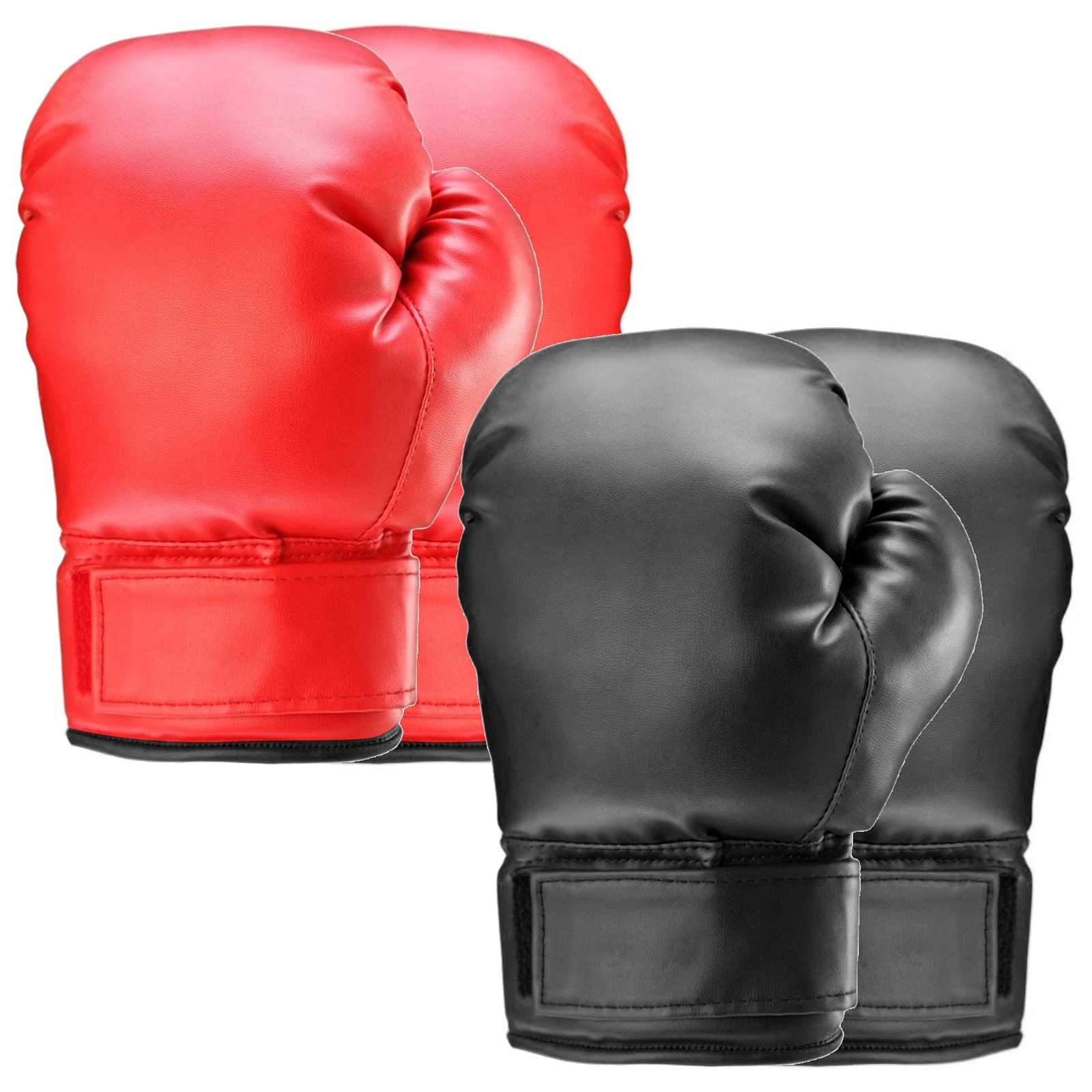 PiscatorZone 2 Pair Boxing Training Gloves Punching Bag Gloves Set, Shockproo...
