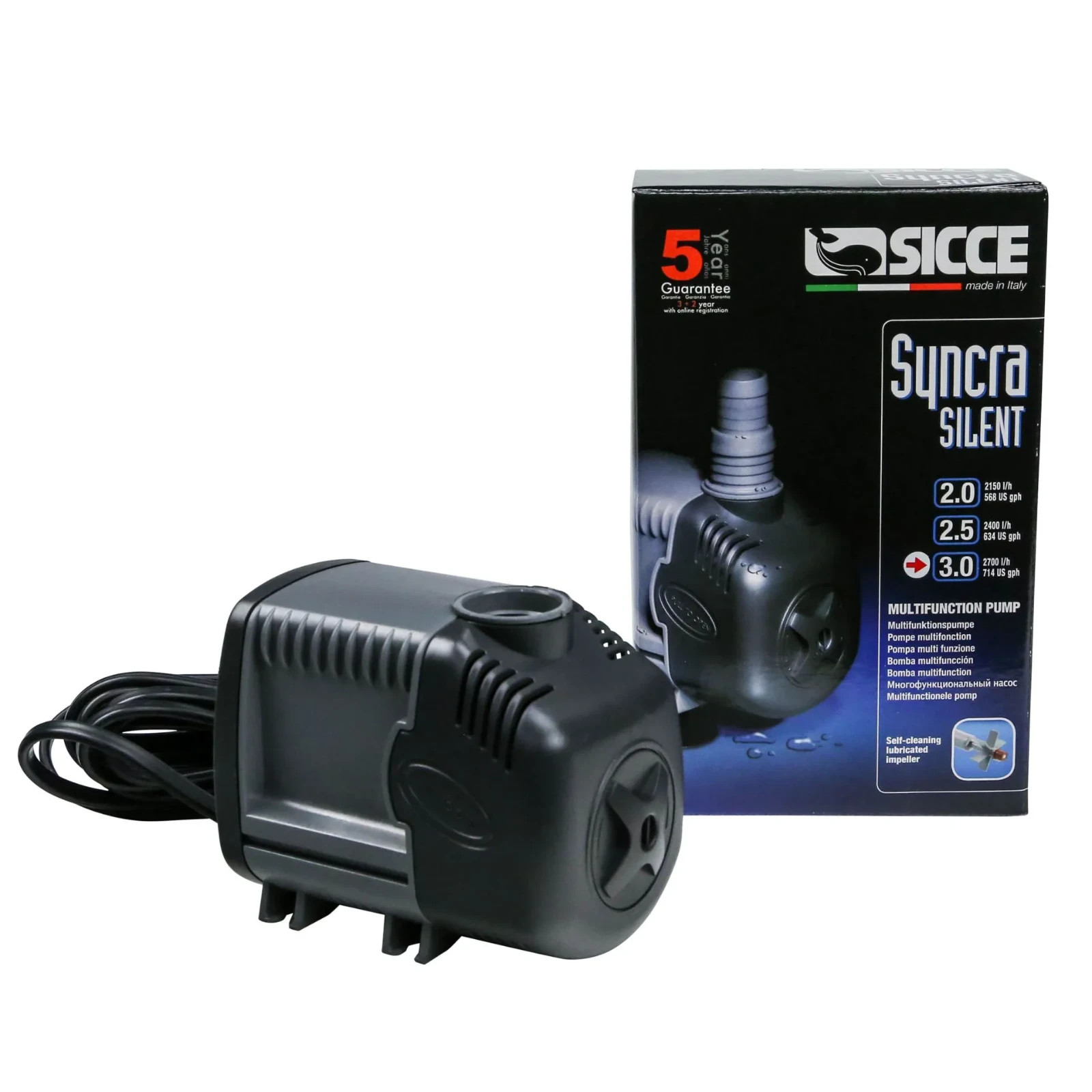 Sicce Syncra Silent 3.0 Multifunction Aquarium Water Pump RSYH03E - 714 GPH