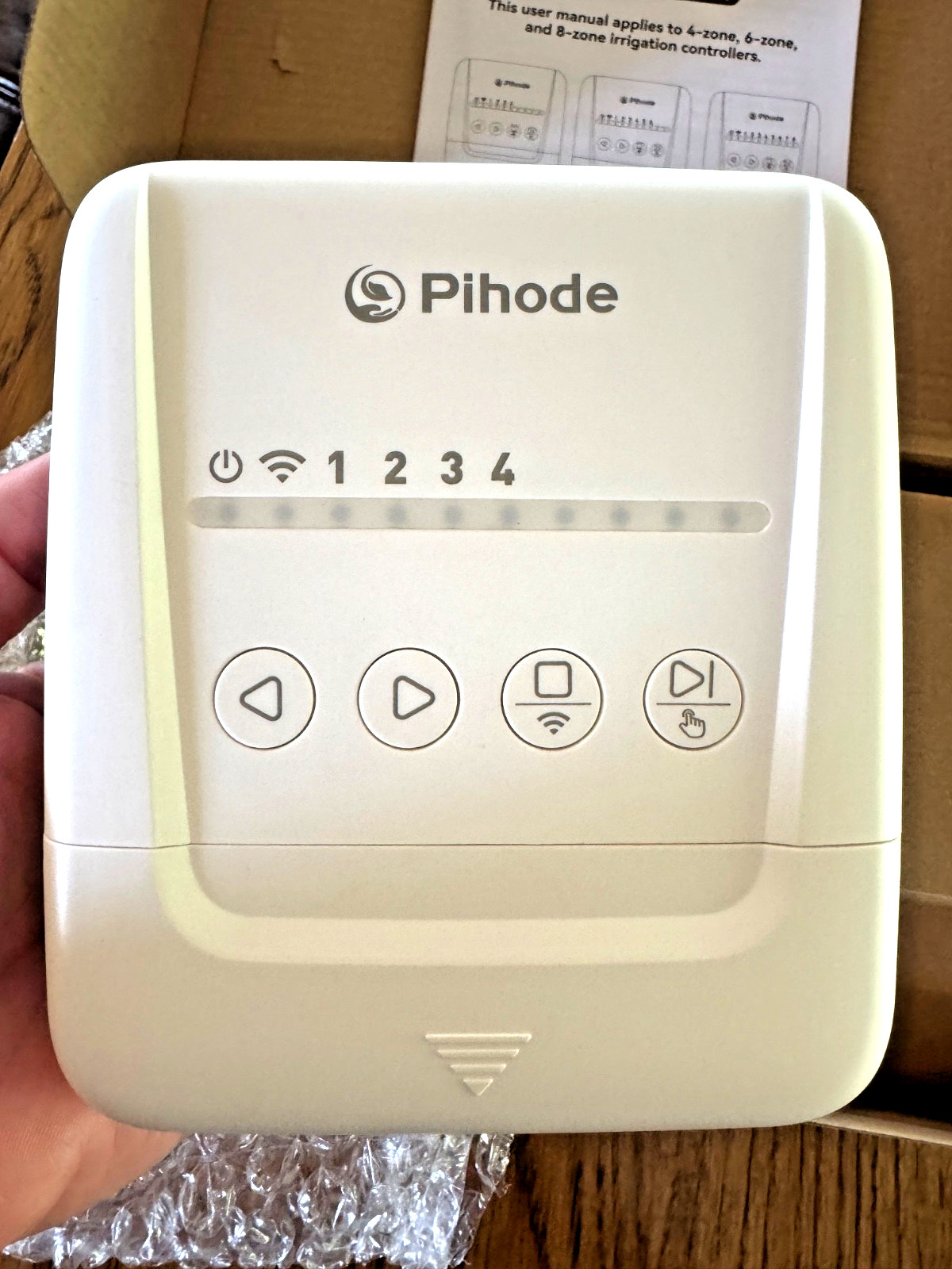 4 Zone Smart Sprinkler Controller w/Local Weather Intelligence & Atmosphere-NEW