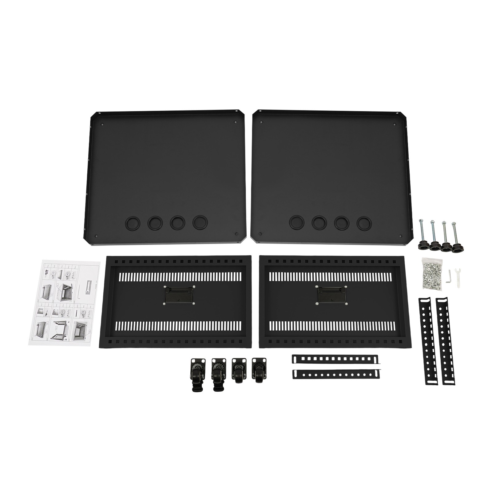 Audio Rack, Studio Rack with Wheels, Audio Rack with Wheels