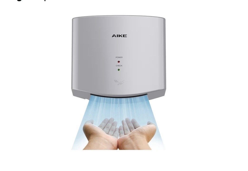 AIKE AK2630S Air Wiper Hand Dryer 1400W 110V Silver 2 Pin