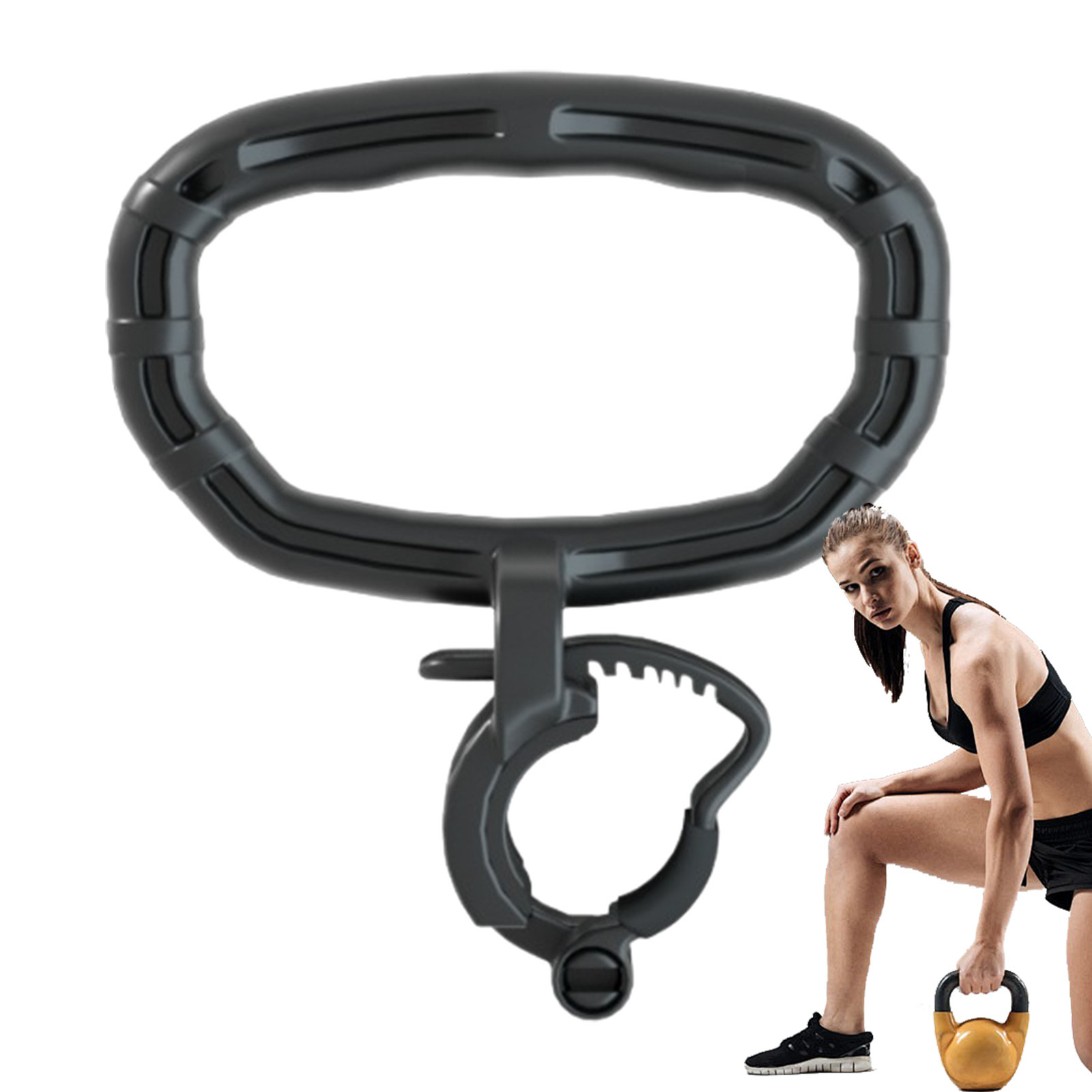Kettlebell Handle Converts Dumbbell to Kettlebells Bell Grip Hand Fitness Tool