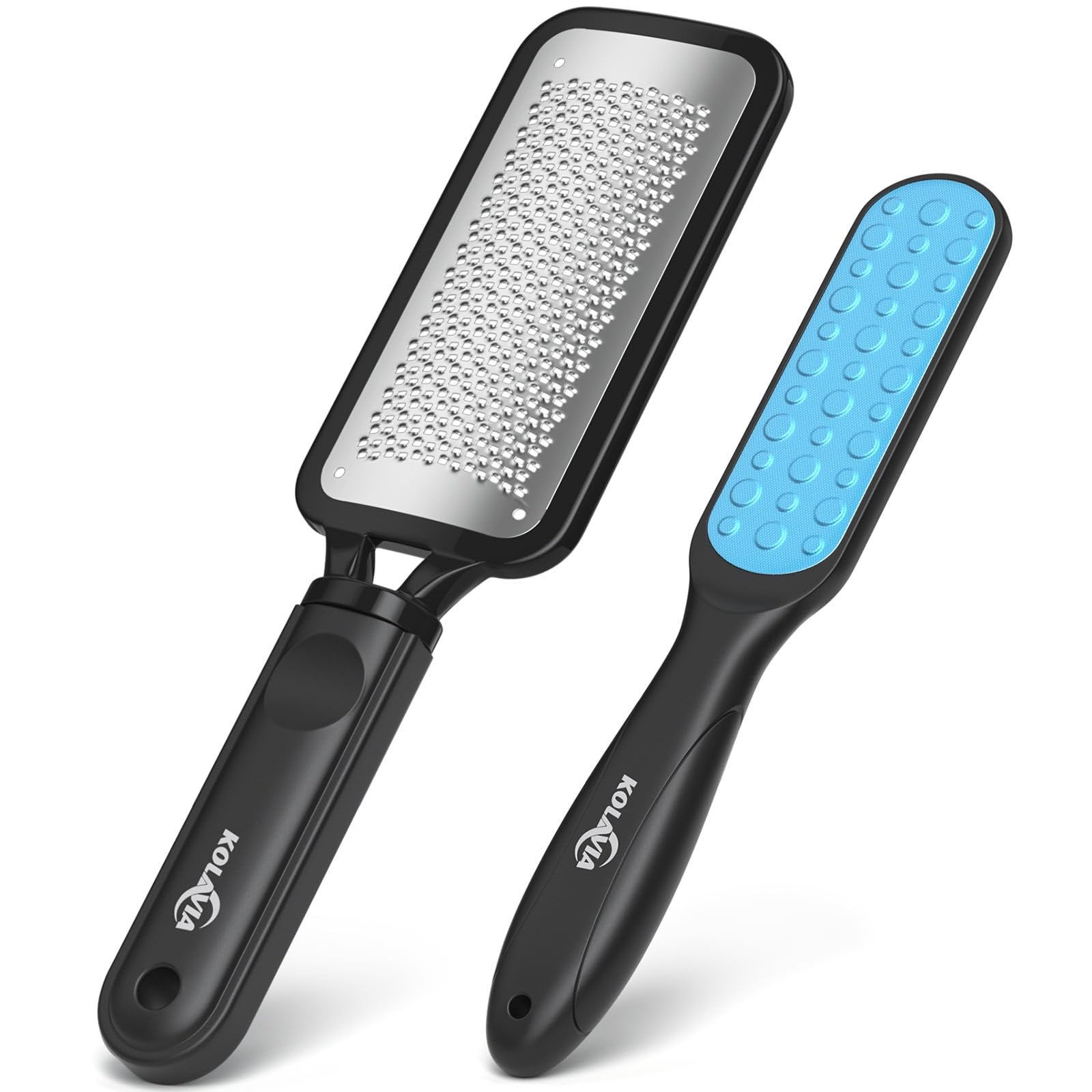 Kolavia 2 Pack Foot File Callus Remover, Durable 2 Count (Pack of 1), Black